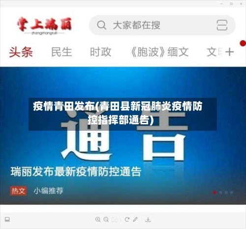 疫情青田发布(青田县新冠肺炎疫情防控指挥部通告)-第3张图片