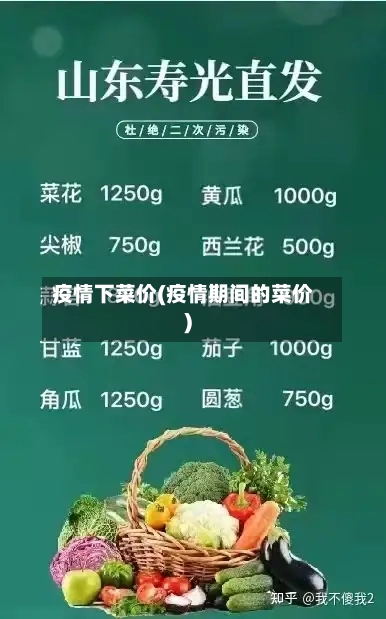 疫情下菜价(疫情期间的菜价)