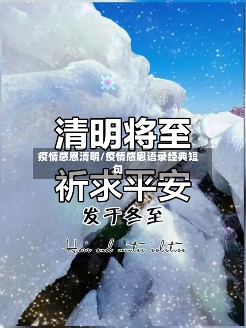疫情感恩清明/疫情感恩语录经典短句-第2张图片