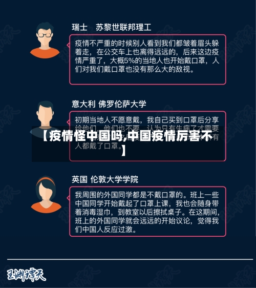 【疫情怪中国吗,中国疫情厉害不】