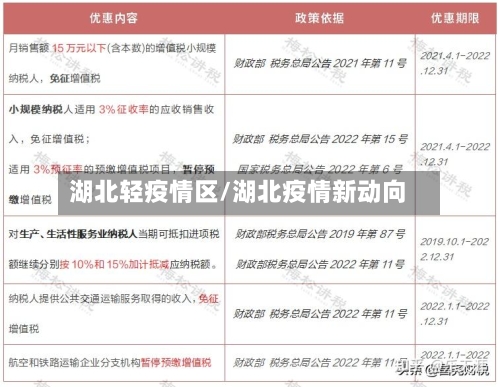 湖北轻疫情区/湖北疫情新动向-第2张图片