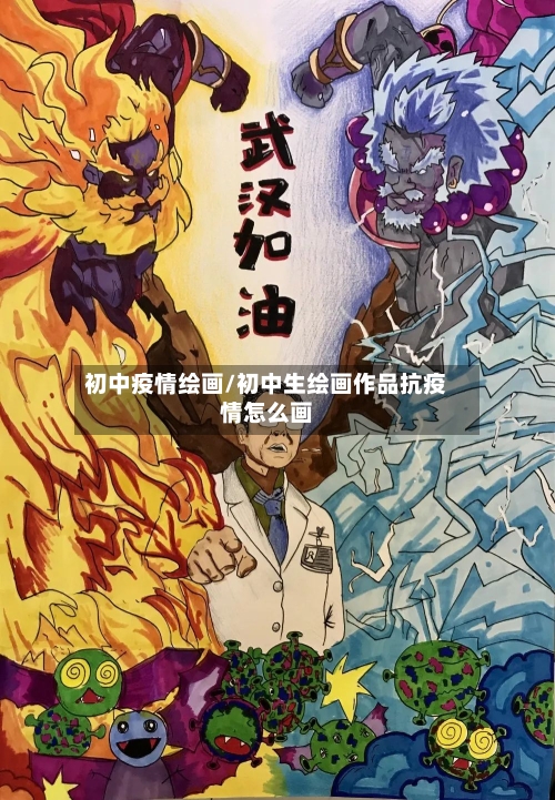 初中疫情绘画/初中生绘画作品抗疫情怎么画