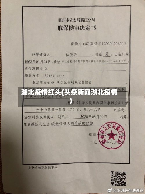 湖北疫情红头(头条新闻湖北疫情)