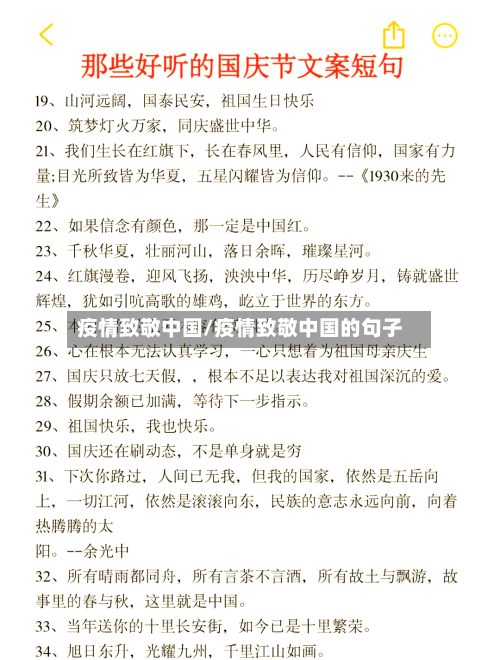 疫情致敬中国/疫情致敬中国的句子-第2张图片