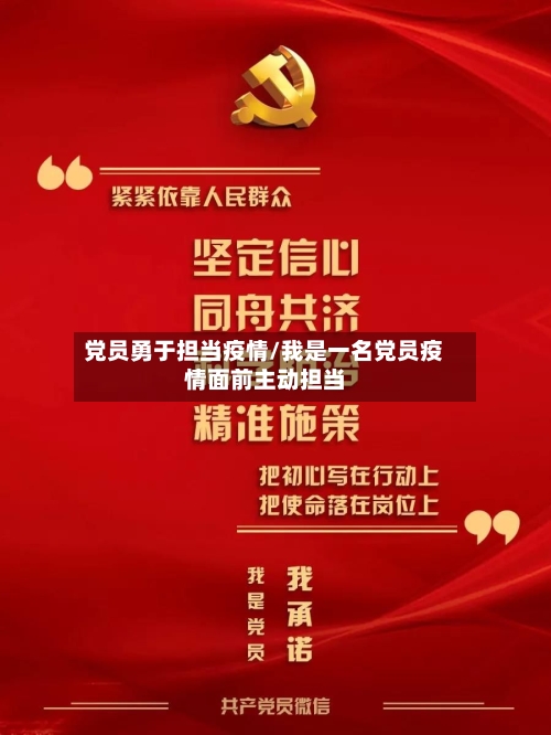 党员勇于担当疫情/我是一名党员疫情面前主动担当