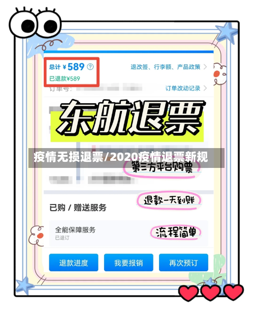 疫情无损退票/2020疫情退票新规