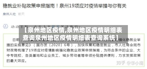 【泉州地区疫情,泉州地区疫情明细表查询泉州地区疫情明细表查询系统】-第3张图片