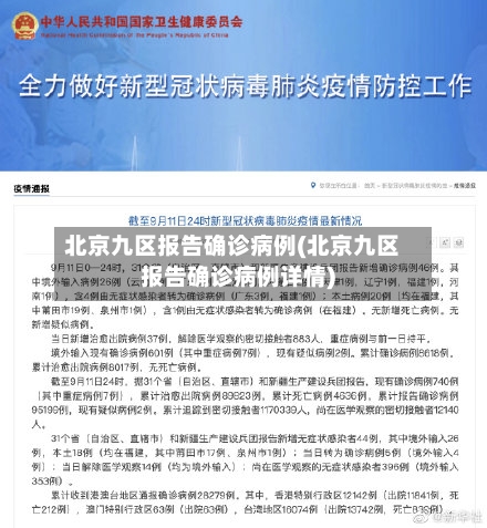 北京九区报告确诊病例(北京九区报告确诊病例详情)