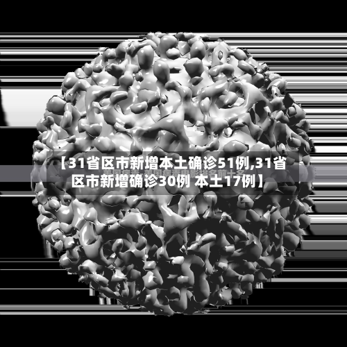 【31省区市新增本土确诊51例,31省区市新增确诊30例 本土17例】