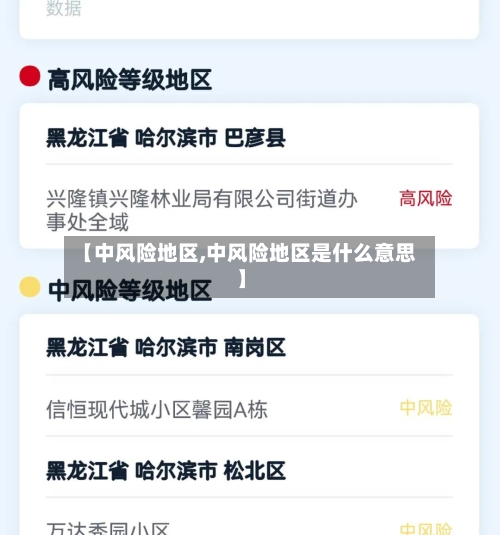 【中风险地区,中风险地区是什么意思】-第2张图片