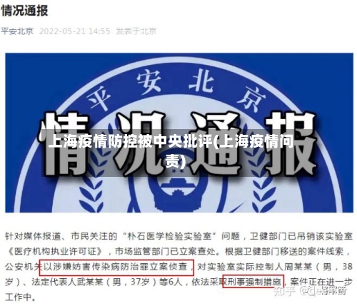 上海疫情防控被中央批评(上海疫情问责)-第2张图片